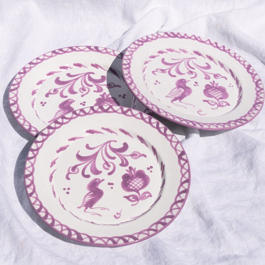 Casa Lila Dinner Plate with Traditional Designs