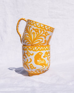 Casa Amarilla Mug with Hand-painted Designs