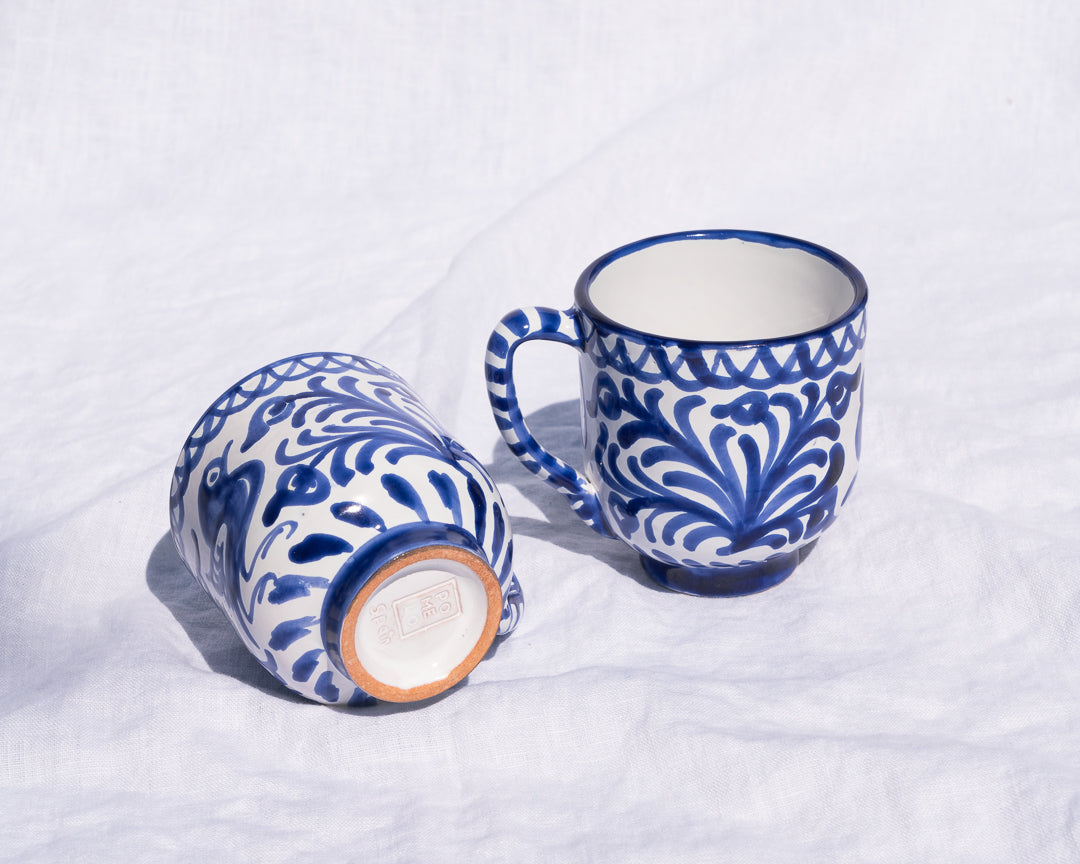 Casa Azul Mug with Hand-painted Designs