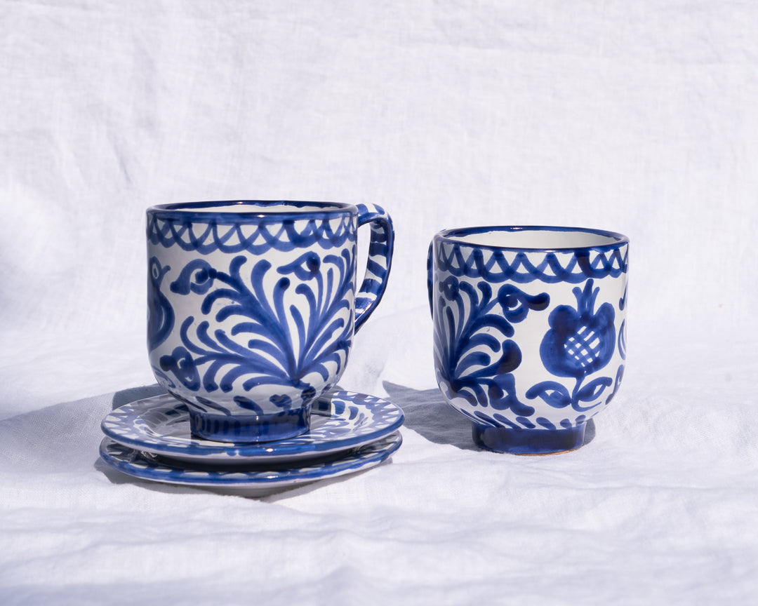 Casa Azul Mug with Hand-painted Designs