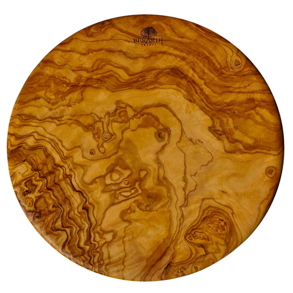 Round Olive Wood Cutting Board