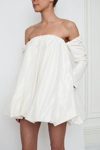 Billie Mini Dress in Alabaster