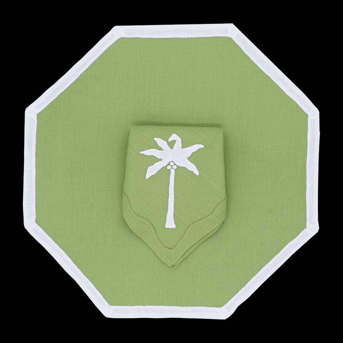 Bamboo Placemat in Lime, Set of 2