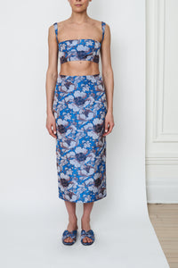 Beata Skirt in Light Marine Floral