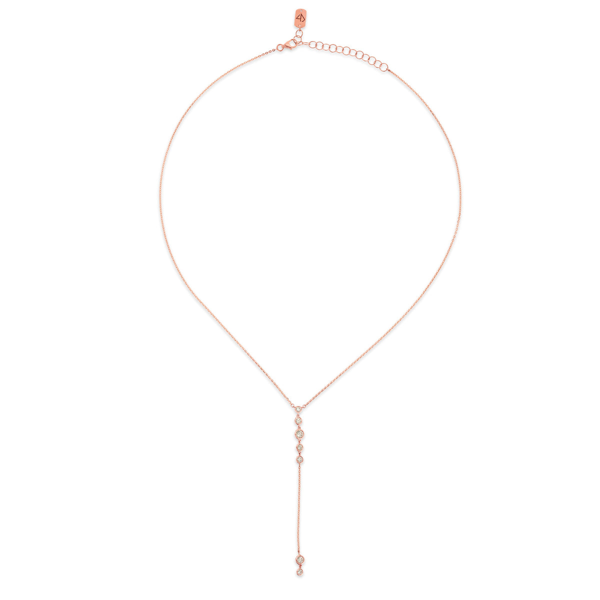 Bezel Starstruck Lariat Necklace