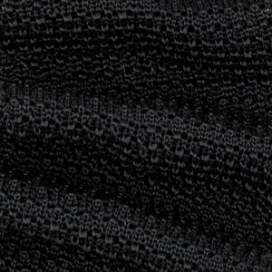 Black Knitted Silk Tie