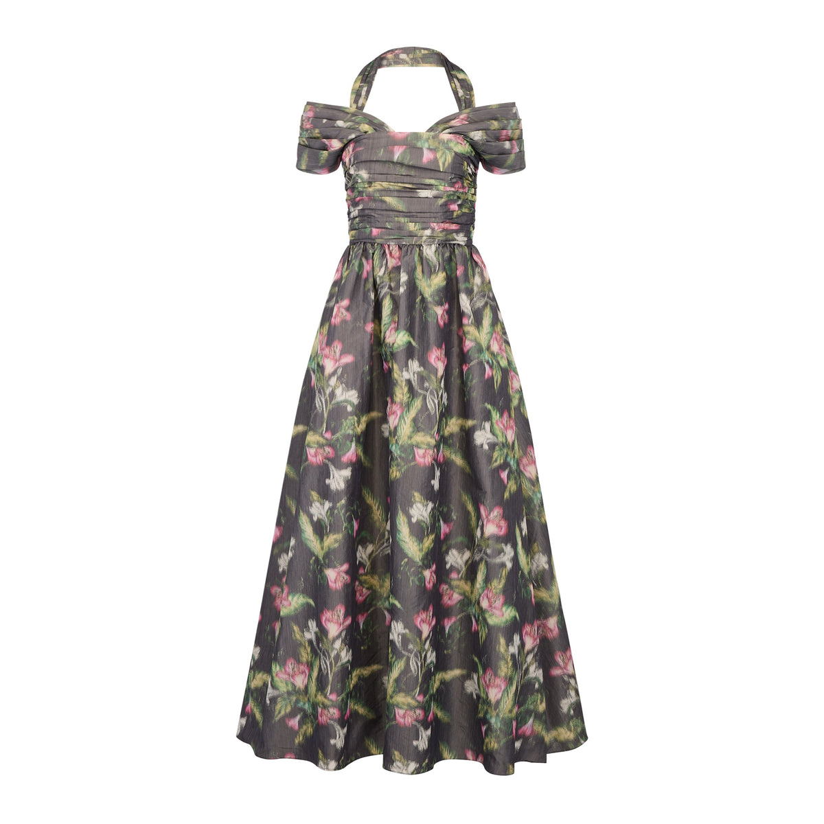 Zora Dress in Pink Lily Taffeta