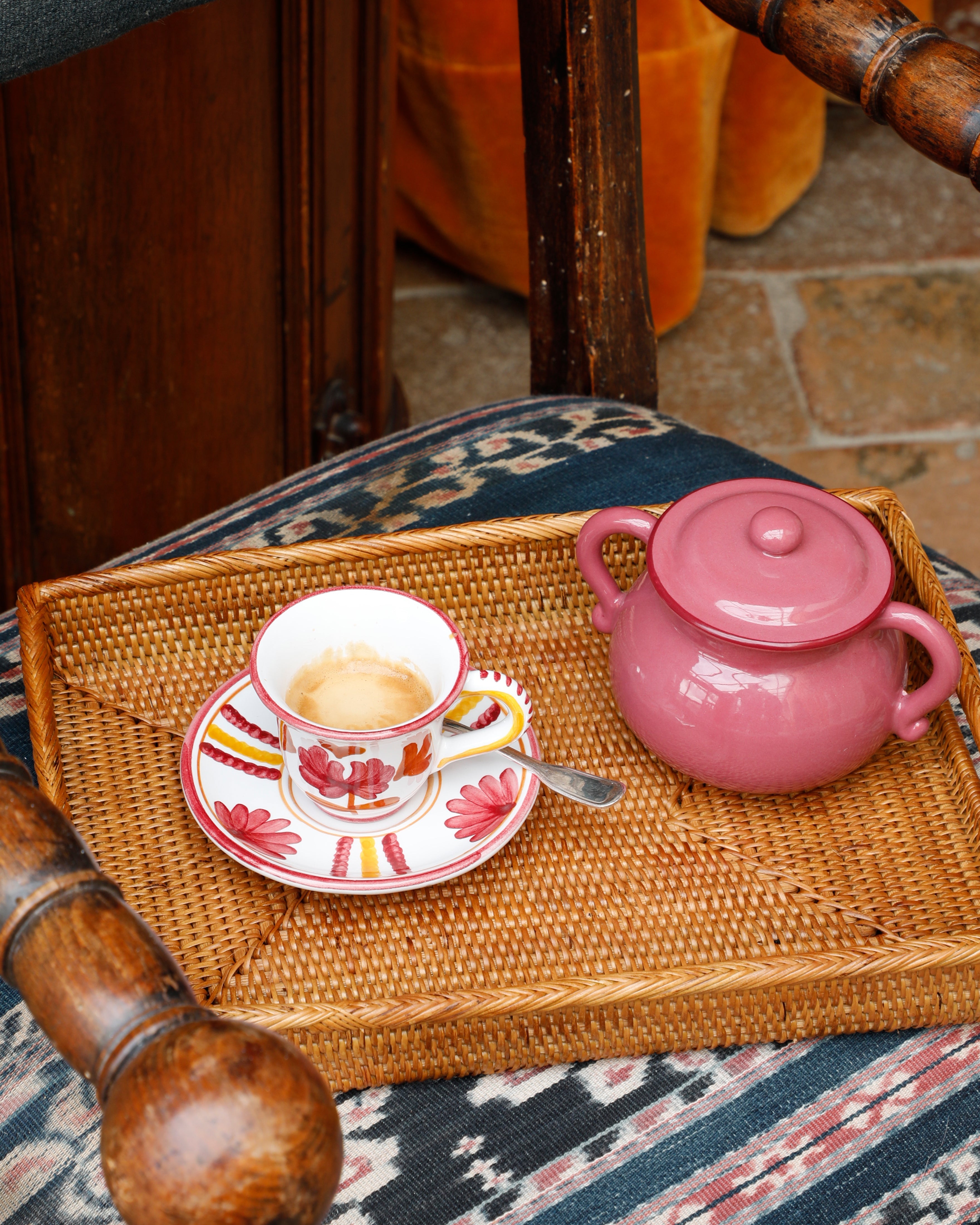 Blossom Espresso Cup and Saucer in Yellow