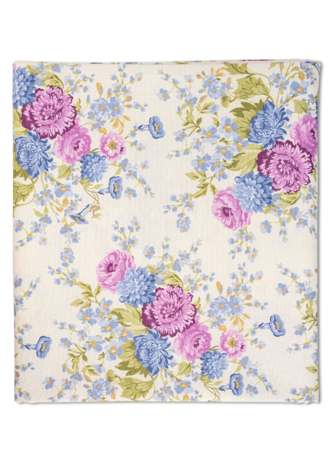 Blue Dahlia Floral Tablecloth