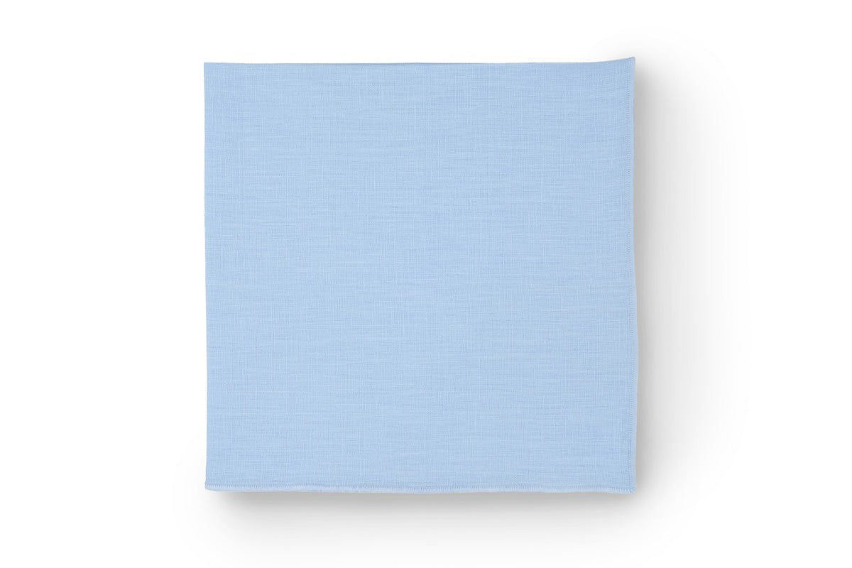 Air Blue Napkin with Blue Small Trim, Set of 4