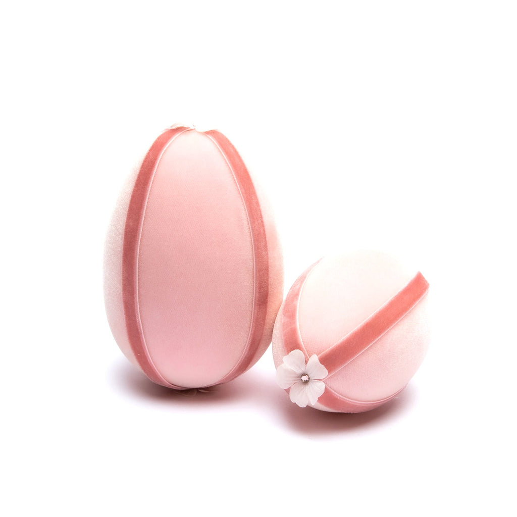 Blush Ribbon Trimmed Egg