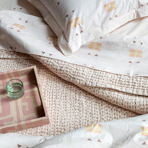 Blush Cactus Silk Pillowcases and Shams