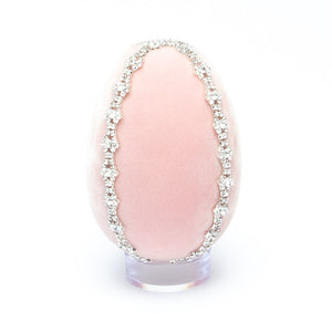 Blush Crystal Trimmed Egg