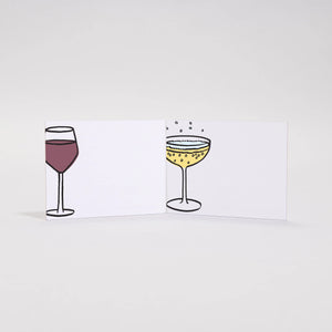 Bottoms Up Place Cards, Set of 24