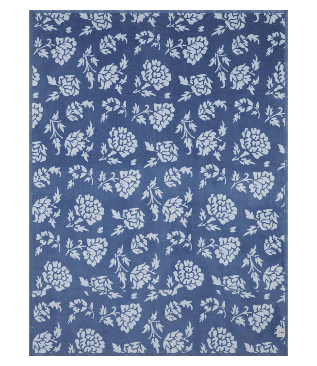 Bouquet Block Print Blanket