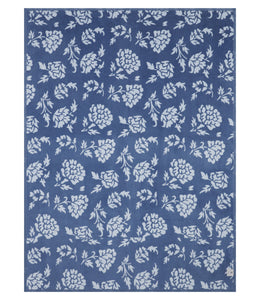 Bouquet Block Print Blanket