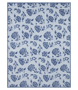 Bouquet Block Print Blanket