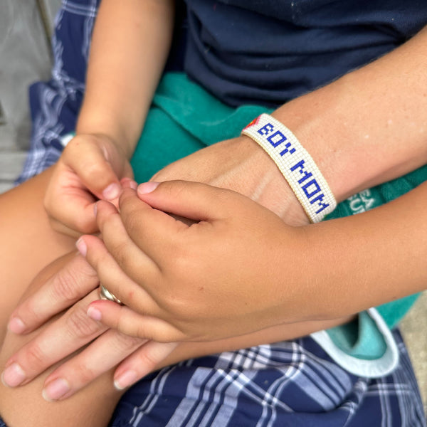 BOY MOM Beaded Bracelet