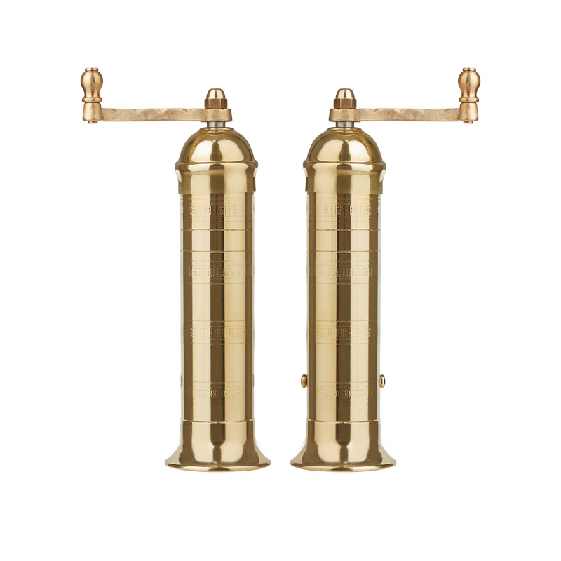 Brass Salt & Pepper Mill Set