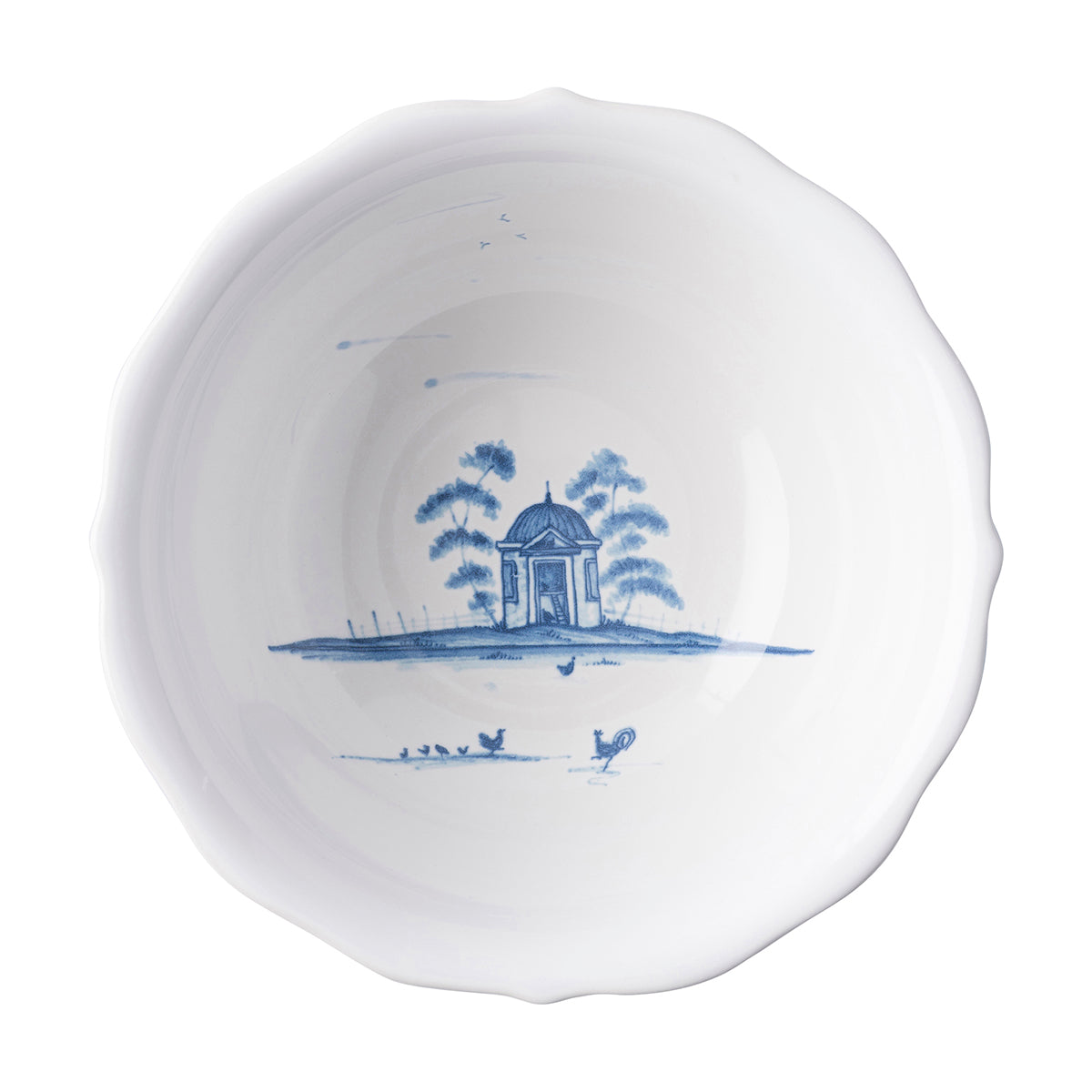 Country Estate Delft Blue Cereal/Ice Cream Bowl Hen House