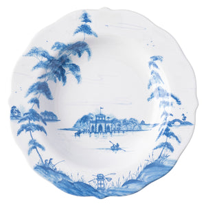 Country Estate Delft Blue Pasta/Soup Bowl Boathouse