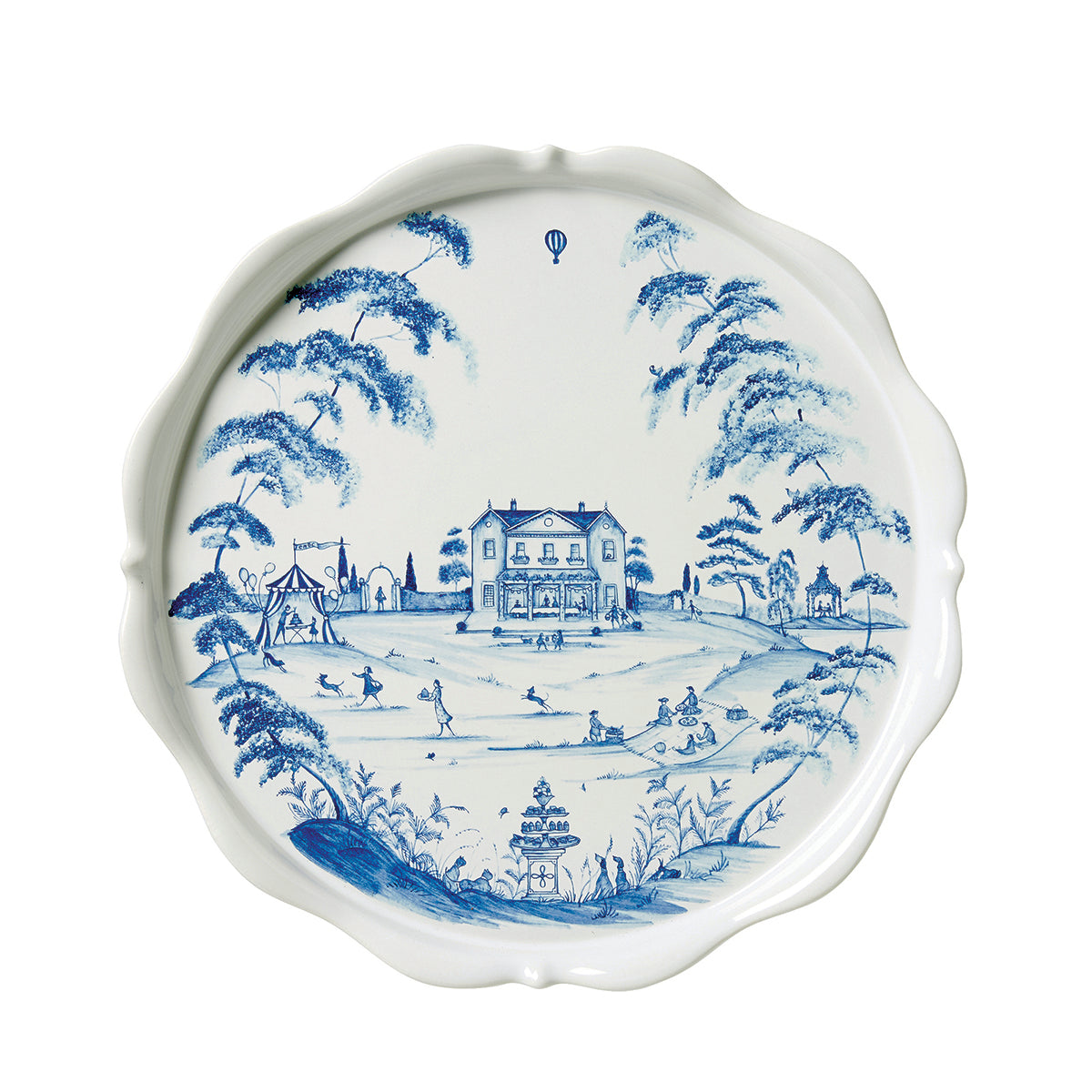 Country Estate Delft Blue Cake Stand Fete