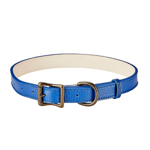 Pebble Grain Leather Dog Collar