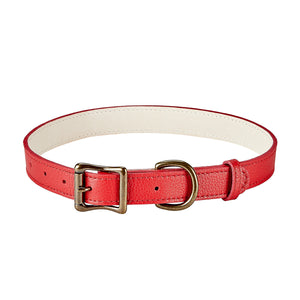 Pebble Grain Leather Dog Collar