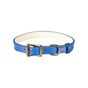 Pebble Grain Leather Dog Collar