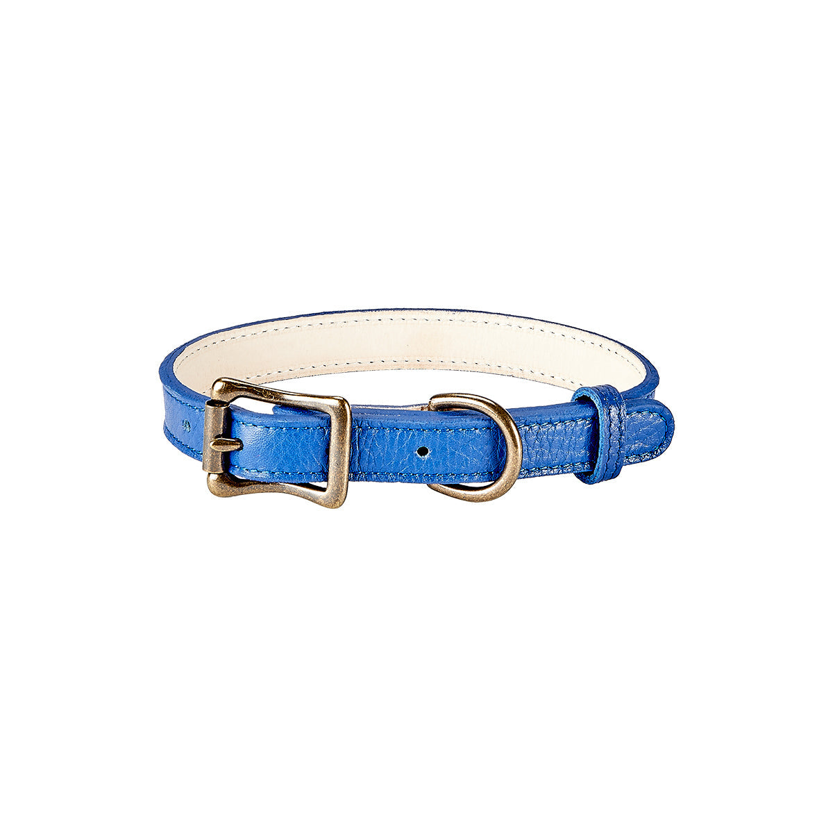 Pebble Grain Leather Dog Collar