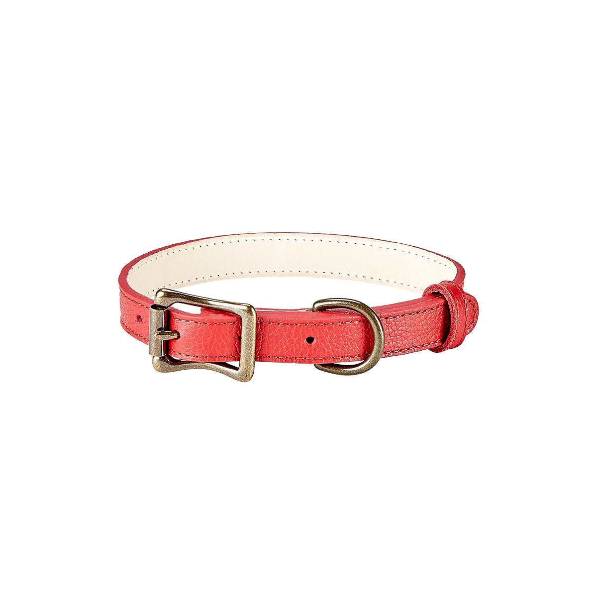 Pebble Grain Leather Dog Collar