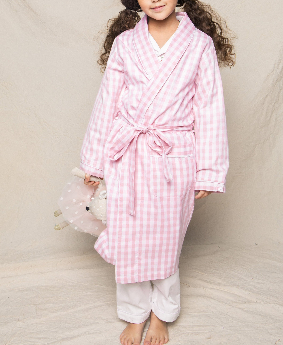 Pink Gingham Robe