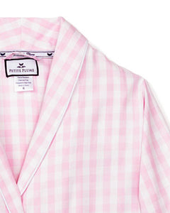 Pink Gingham Robe