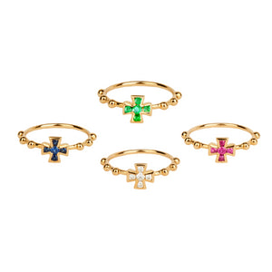 Baroque Cross Ring