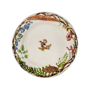 Forest Walk Café Au Lait Dessert & Salad Plate, Assorted, Set 4