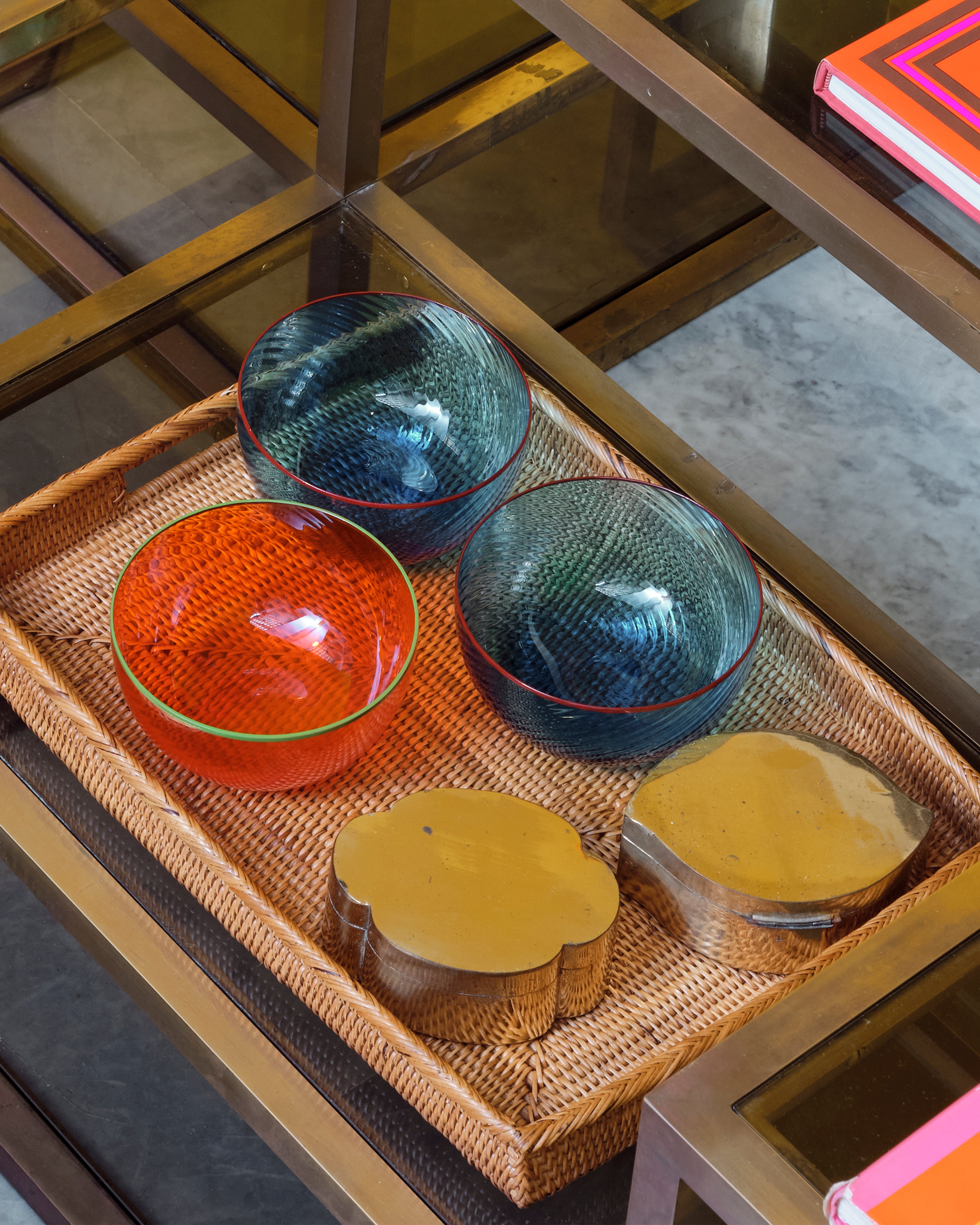 Salon Murano Glass Bowl in Sea Blue