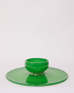 2-in-1 Cake Stand & Party Platter in Green