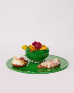 2-in-1 Cake Stand & Party Platter in Green