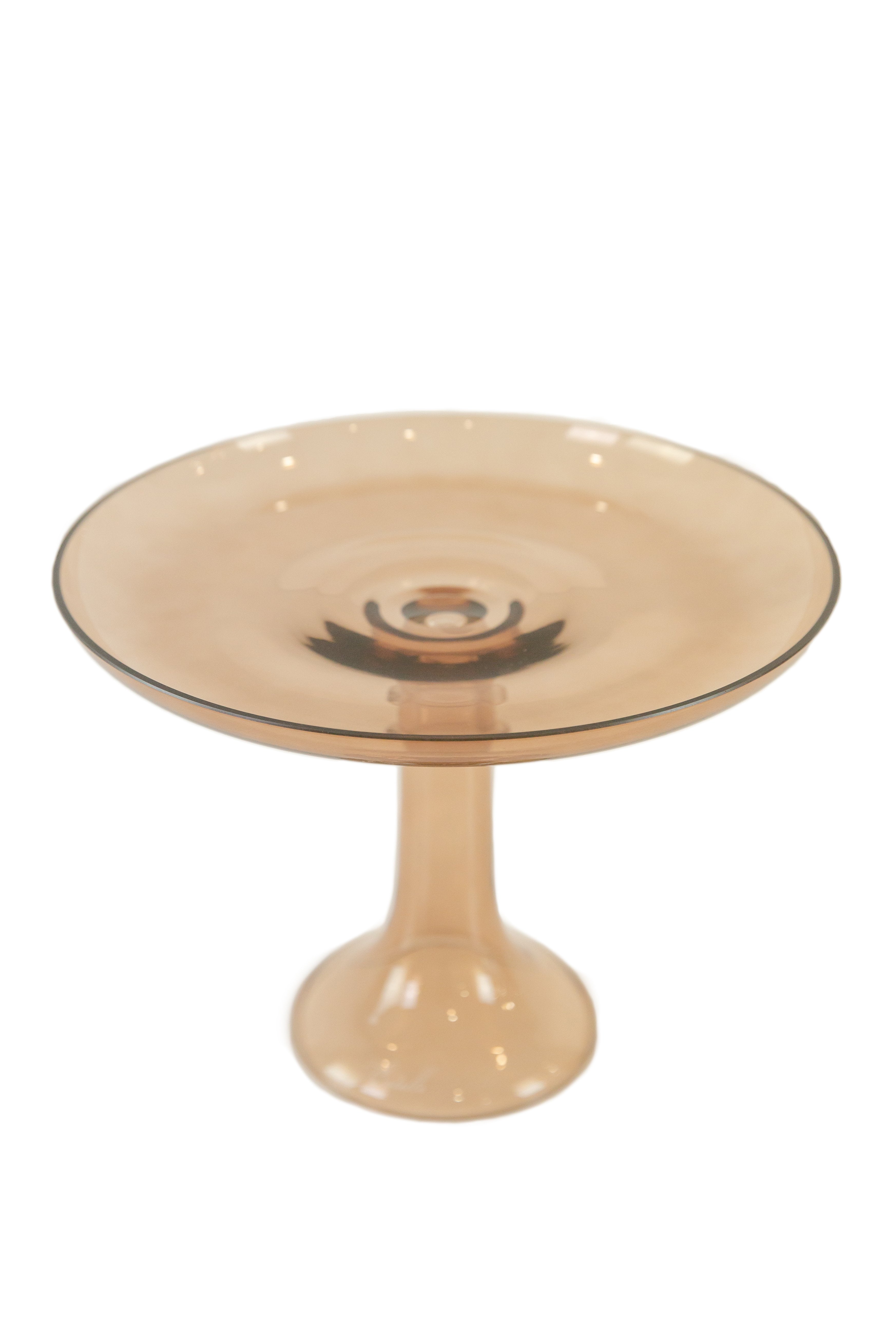 Estelle Cake Stand Amber Smoke