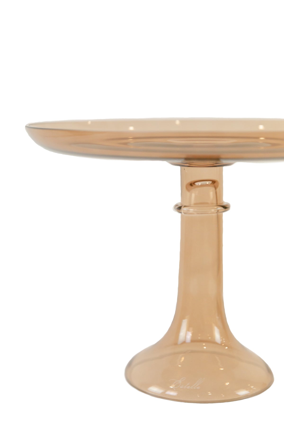 Estelle Cake Stand Amber Smoke