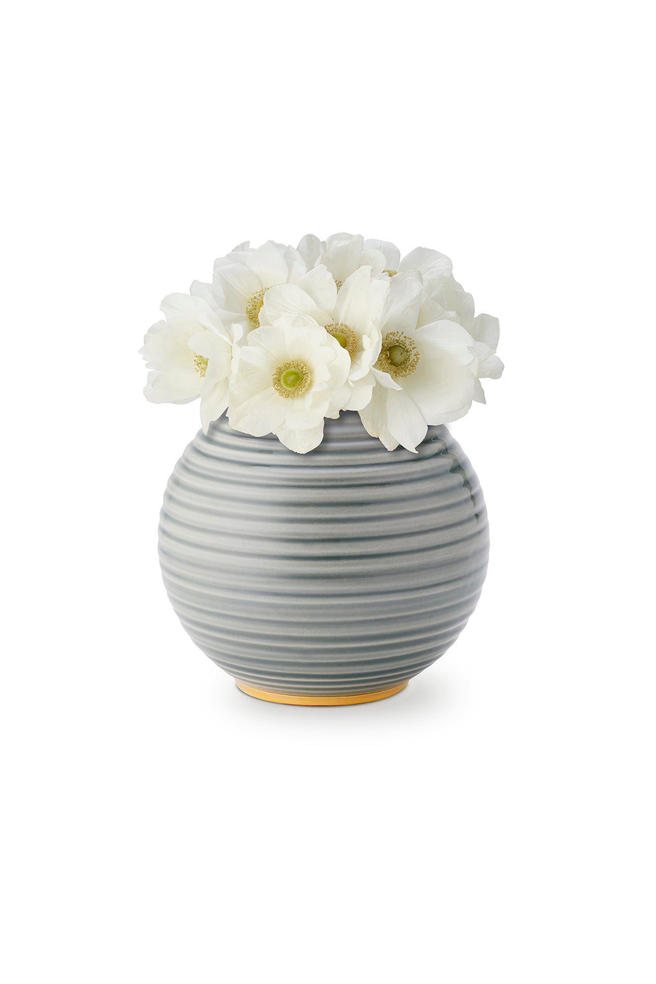 Aerin Calinda Round Vase in Shadow on Over The Moon