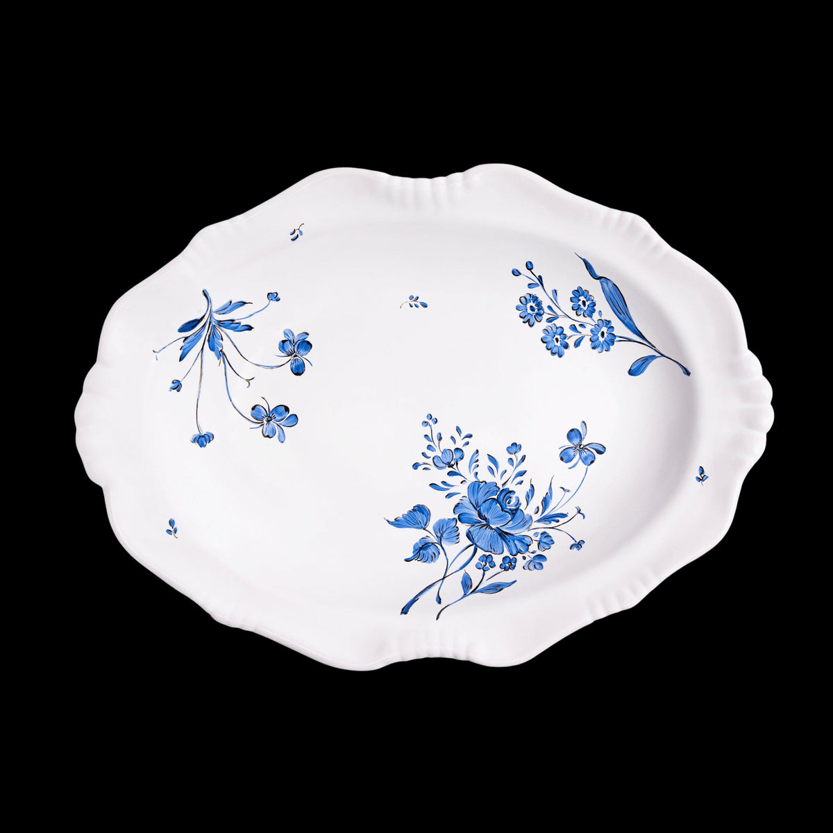 Camaieu Medium Oval Dish in Azur