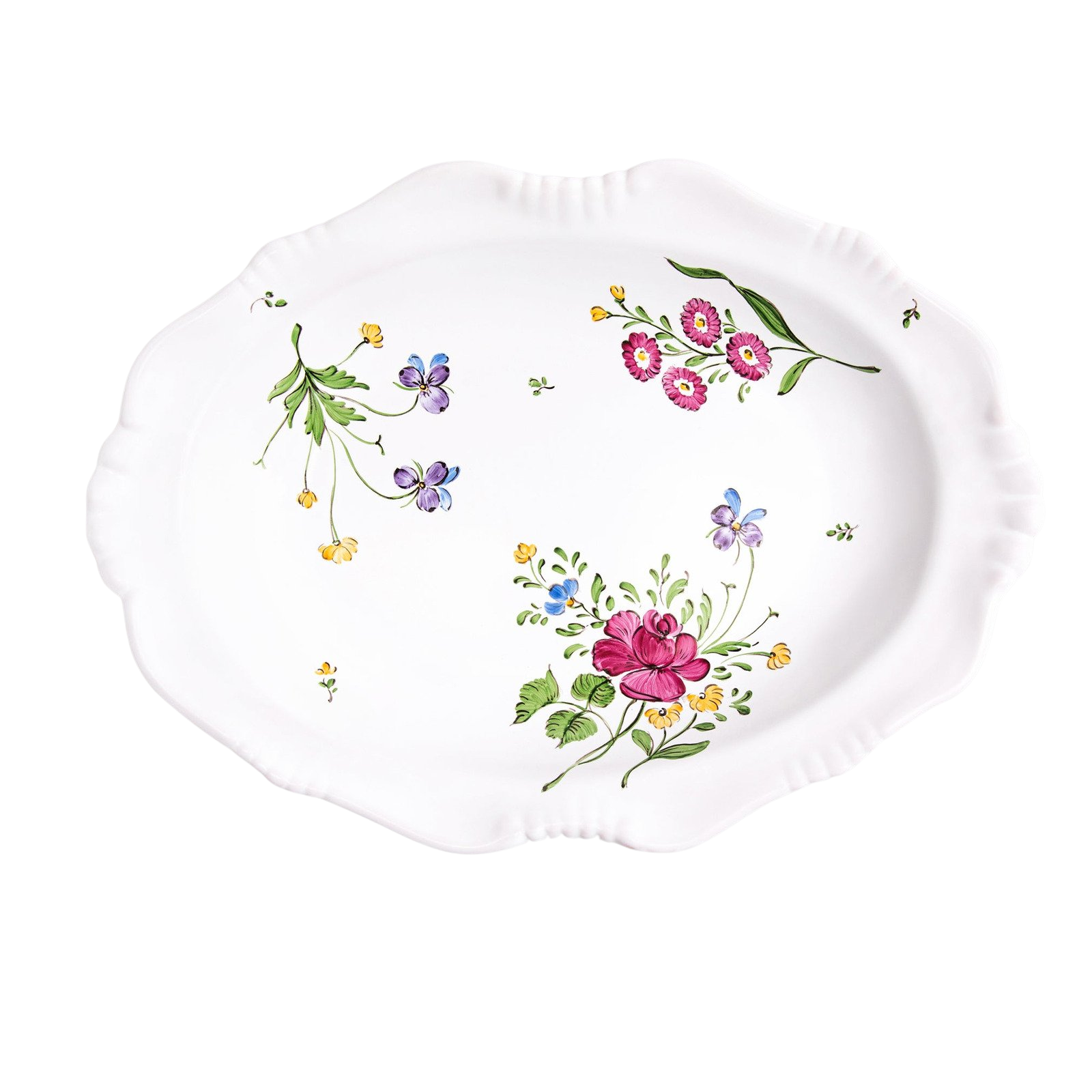 Picardie Medium Oval Dish in Florale