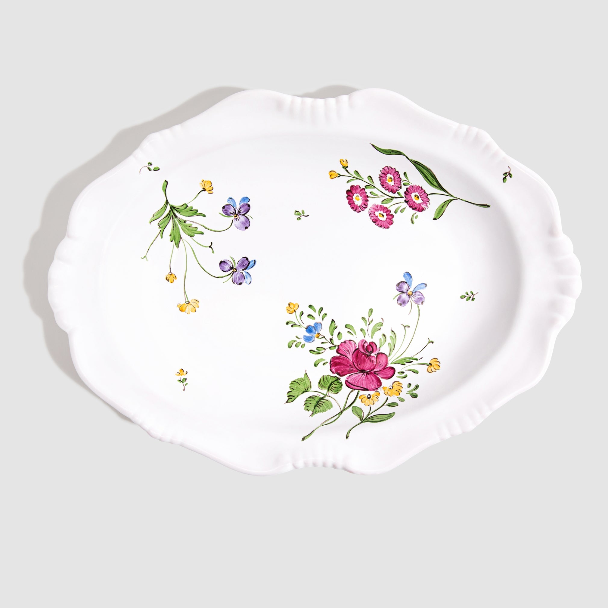 Picardie Medium Oval Dish in Florale
