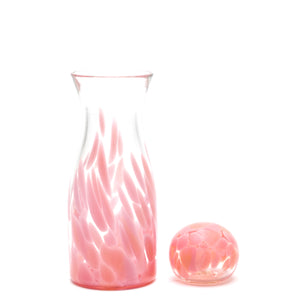 Pink Transparent Spotted Carafe