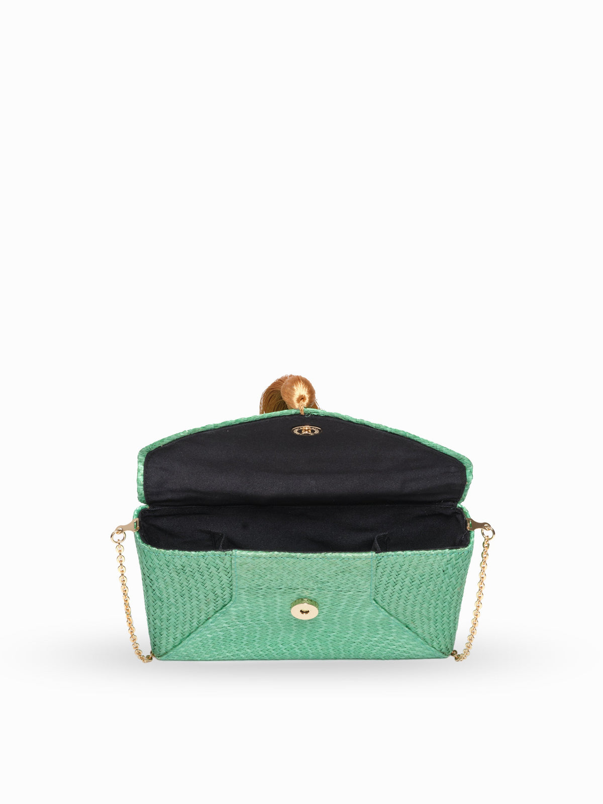 Cassia Straw Clutch Bag