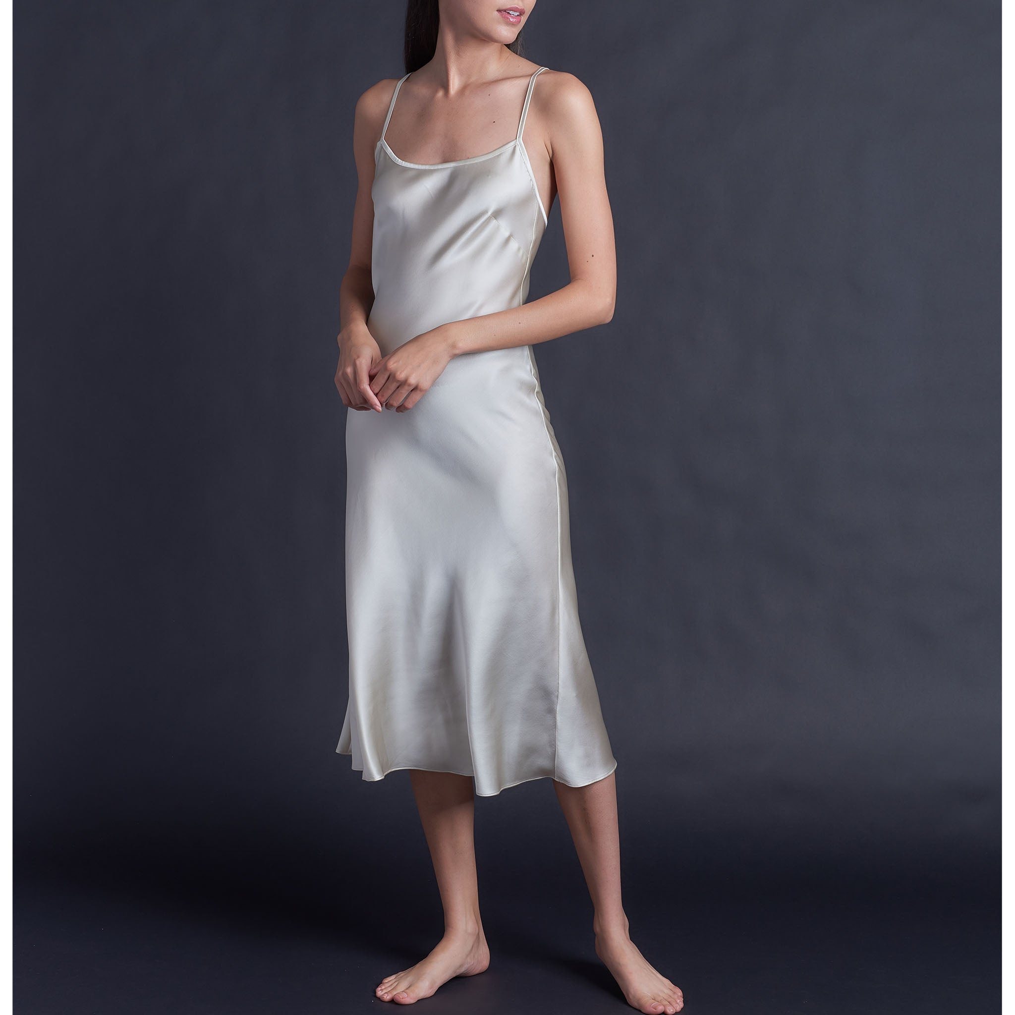 Celeste Pearl Silk Slip