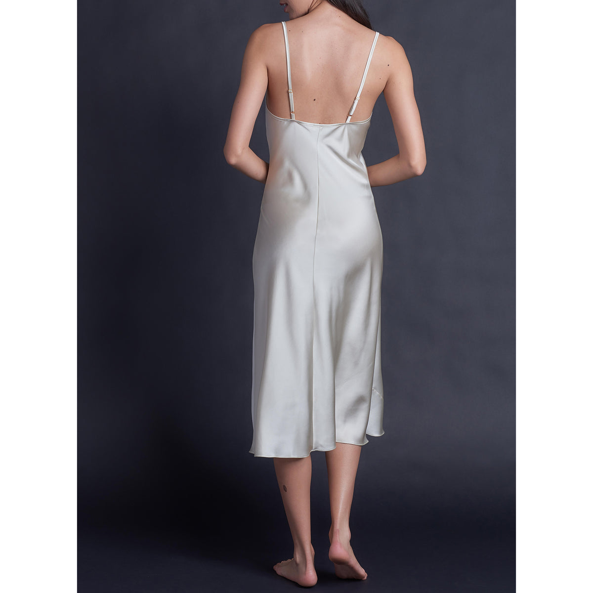 Celeste Pearl Silk Slip