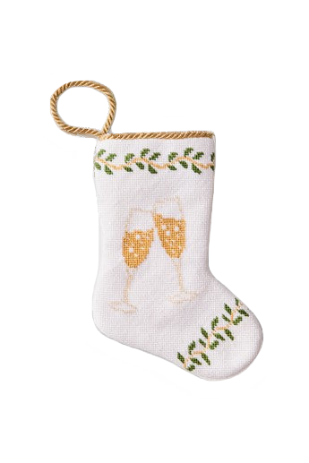 Champagne Toast Bauble Stocking