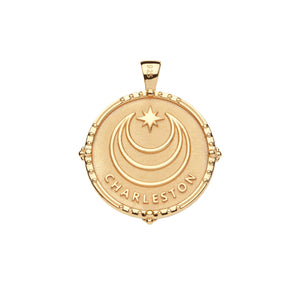 Charleston JW Original Pendant Coin Necklace